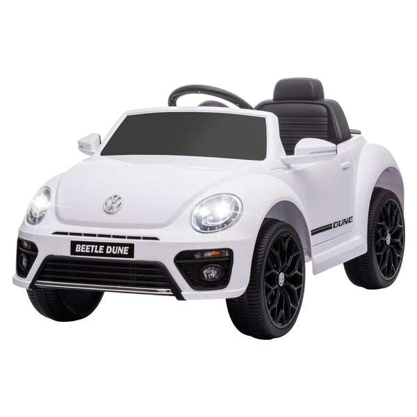 Kinder-Elektroauto Kinderfahrzeug 12V mit Fernbedienung & Musikfunktion 3-5 Jahre Weiss