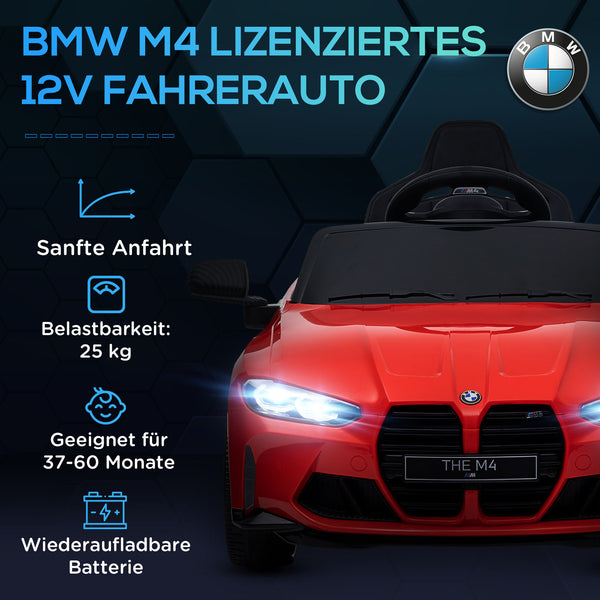 Elektroauto Kinderfahrzeug 12V 24G-Fernbedienung MP3 Rot