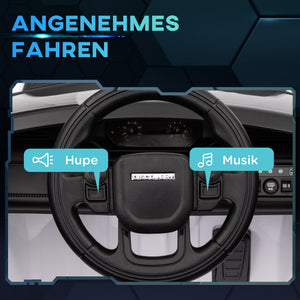 Kinder-Elektroauto Kinderfahrzeug 12V mit Fernbedienung & USB-Anschluss 3-6 Jahre Weiss