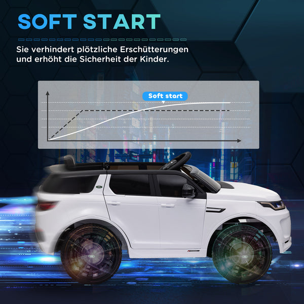 Kinder-Elektroauto Kinderfahrzeug 12V mit Fernbedienung & USB-Anschluss 3-6 Jahre Weiss