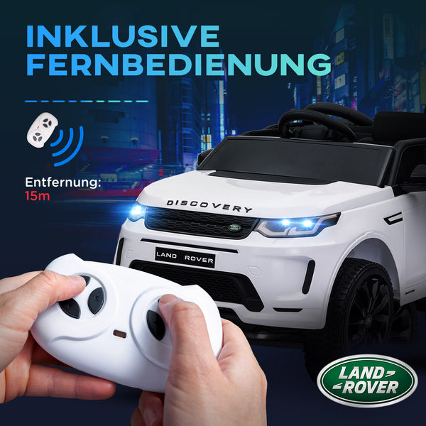 Kinder-Elektroauto Kinderfahrzeug 12V mit Fernbedienung & USB-Anschluss 3-6 Jahre Weiss