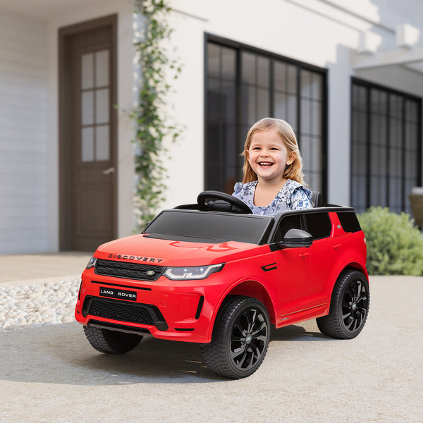Kinder-Elektroauto Kinderfahrzeug 12V mit LED-Lichtern Fernbedienung 3-6 Jahre Rot