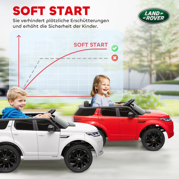 Kinder-Elektroauto Kinderfahrzeug 12V mit LED-Lichtern Fernbedienung 3-6 Jahre Rot