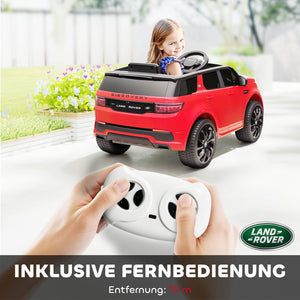 Kinder-Elektroauto Kinderfahrzeug 12V mit LED-Lichtern Fernbedienung 3-6 Jahre Rot