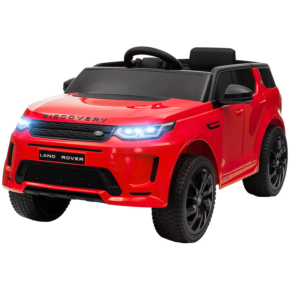 Voiture électrique pour enfants, jouet à chevaucher, 12 V avec lumières LED et télécommande, 3-6 ans, rouge