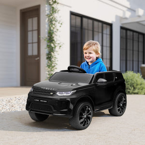 Kinder-Elektroauto Kinderfahrzeug 12V mit LED-Lichtern 3-6 Jahre Schwarz