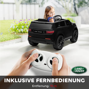 Kinder-Elektroauto Kinderfahrzeug 12V mit LED-Lichtern 3-6 Jahre Schwarz