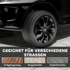 Kinder-Elektroauto Kinderfahrzeug 12V mit LED-Lichtern 3-6 Jahre Schwarz
