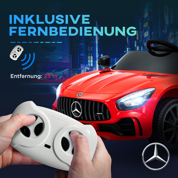 Kinder-Elektroauto Kinderfahrzeug 12V Rückwärtsfunktion 3-6 Jahre Rot