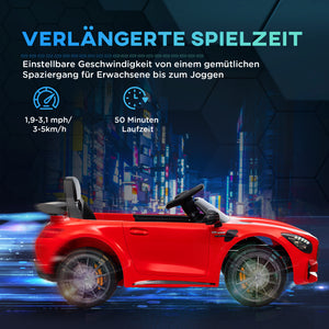 Kinder-Elektroauto Kinderfahrzeug 12V Rückwärtsfunktion 3-6 Jahre Rot