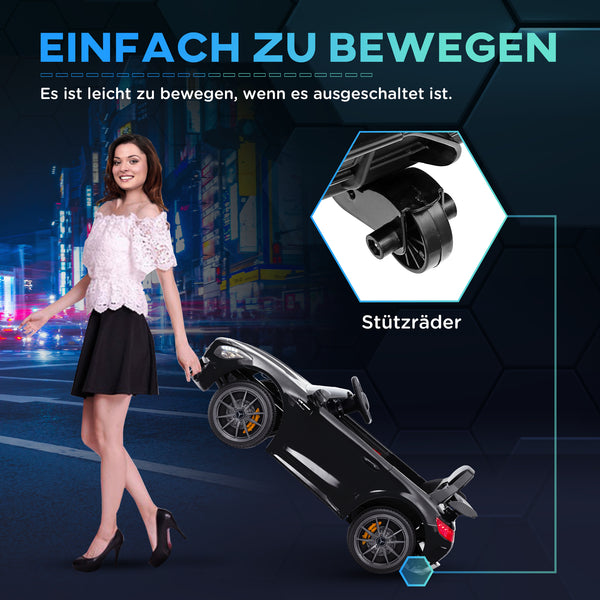 Kinder-Elektroauto Kinderfahrzeug 12V Sanftstart 3-6 Jahre Schwarz