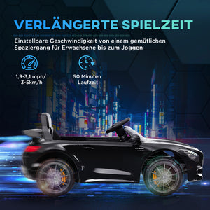 Kinder-Elektroauto Kinderfahrzeug 12V Sanftstart 3-6 Jahre Schwarz