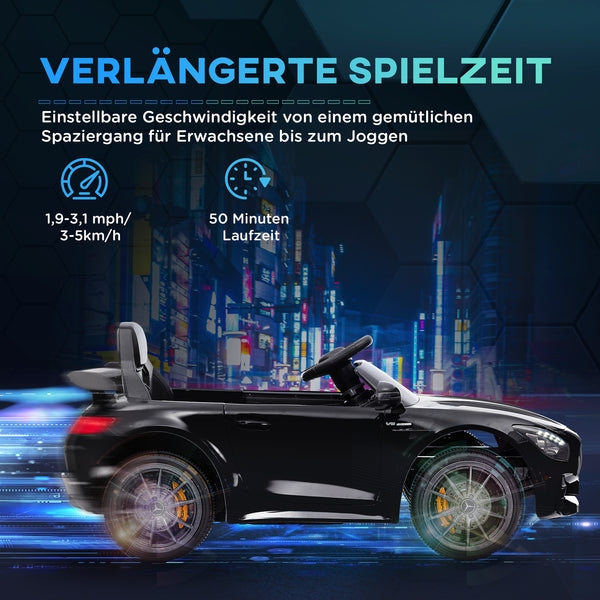 Kinder-Elektroauto Kinderfahrzeug 12V Sanftstart 3-6 Jahre Schwarz