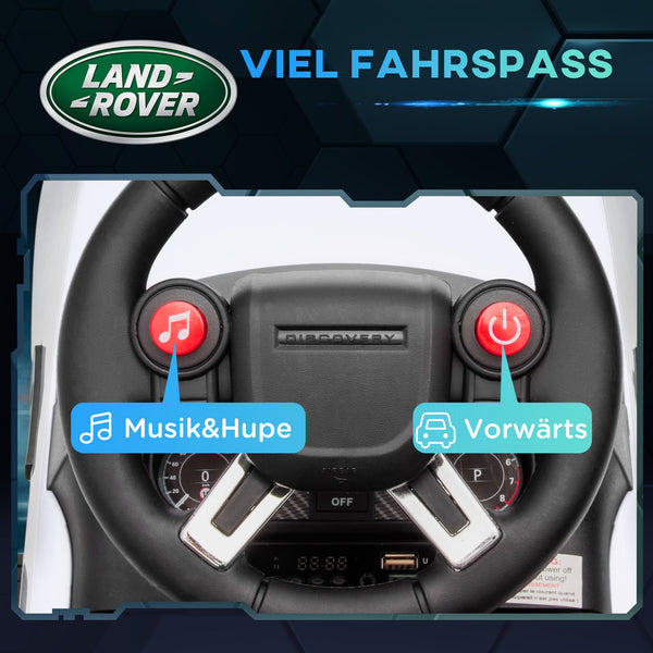 Kinder-Elektroauto Kinderfahrzeug 6V 3 km/h 1.5-5 Jahre Weiss