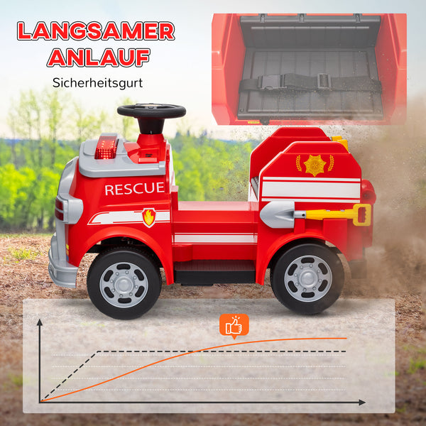 Elektroauto Kinderfahrzeug 6V Sanftstart 3-5 Jahre Rot