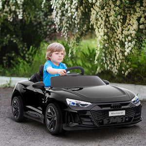Auto elettrica Audi RS e-tron GT, adatta a bambini dai 3 anni in su, nera