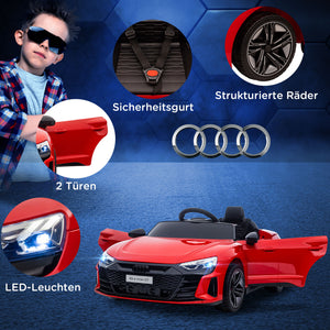 Auto elettrica AUDI RS e-tron GT sicura e robusta Rossa