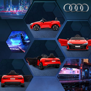Auto elettrica AUDI RS e-tron GT sicura e robusta Rossa