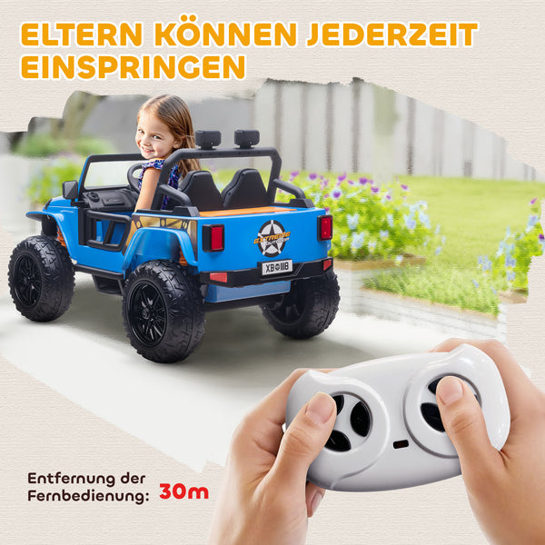 Elektroauto für Kinder 12V mit Fernbedienung und Musik 3-8 Jahre