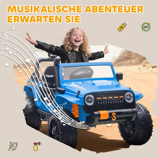 Elektroauto für Kinder 12V mit Fernbedienung und Musik 3-8 Jahre