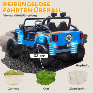 Elektroauto für Kinder 12V mit Fernbedienung und Musik 3-8 Jahre