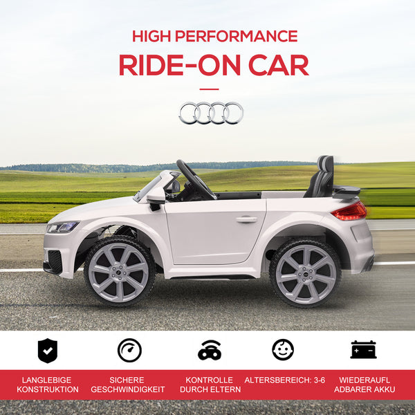 Elektroauto Kinderfahrzeug 12V 24G Musik Weiss