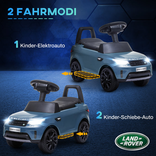Auto elettrica Land Rover 2 in 1, adatta a bambini da 1,5 a 5 anni, azzurra