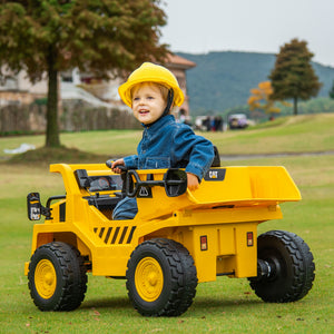 Elektrobagger Caterpillar für Kinder mit Fernsteuerung 3-6 Jahre gelb