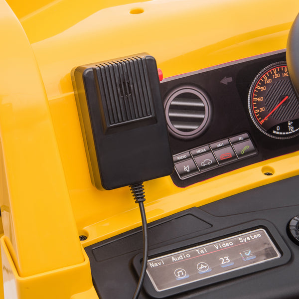 Elektrobagger Caterpillar für Kinder mit Fernsteuerung 3-6 Jahre gelb