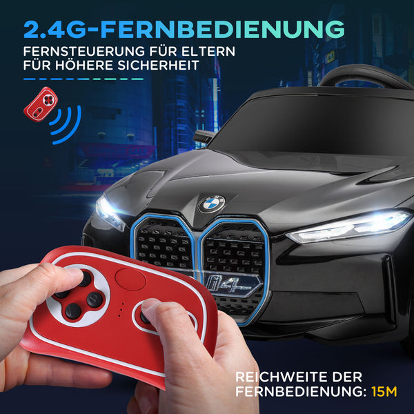 Elektrofahrzeug Kinderfahrzeug mit MP3 bis 5 km/h Schwarz