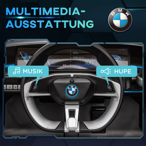 Elektrofahrzeug Kinderfahrzeug mit MP3 bis 5 km/h Schwarz