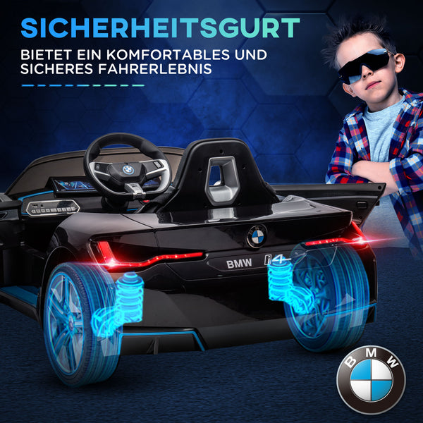 Elektrofahrzeug Kinderfahrzeug mit MP3 bis 5 km/h Schwarz