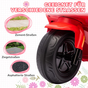 Elektro-Motorrad Kinderfahrzeug 6V mit Vor-/Rückwärtsgang 1.5-3 Jahre Rot