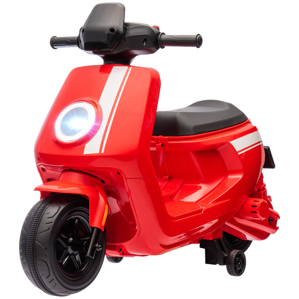 Elektro-Motorrad Kinderfahrzeug 6V mit Vor-/Rückwärtsgang 1.5-3 Jahre Rot