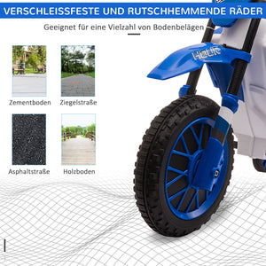 Elektromotorrad für Kinder ab 3 mit Stützrädern und 45 Min Fahrzeit