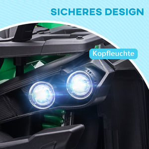 Elektroquad Kinderfahrzeug mit Licht und Musik 3-5 Jahre grün
