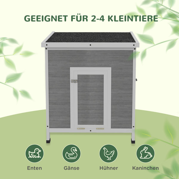 Entenstall Geflügelhaus wetterfest mit Belüftung aus Holz
