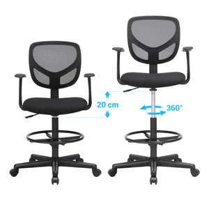 Ergonomischer Bürostuhl Schwarz