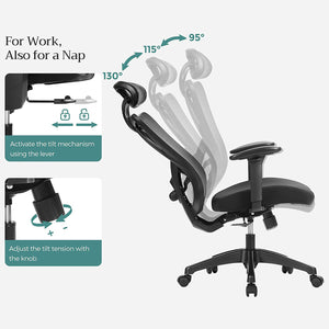 Ergonomischer Bürostuhl Schwarz