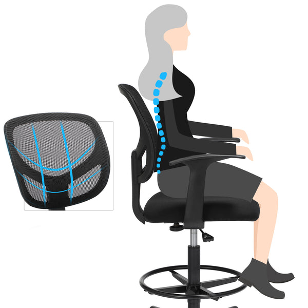 Ergonomischer Bürostuhl Schwarz