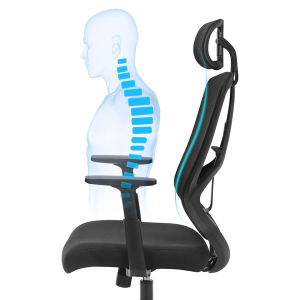 Ergonomischer Bürostuhl Schwarz