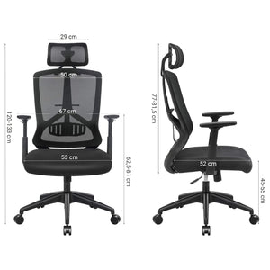 Ergonomischer Bürostuhl Schwarz
