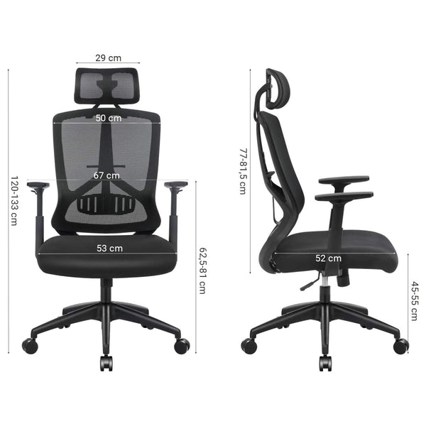 Ergonomischer Bürostuhl Schwarz