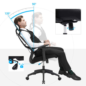 Ergonomischer Bürostuhl Schwarz