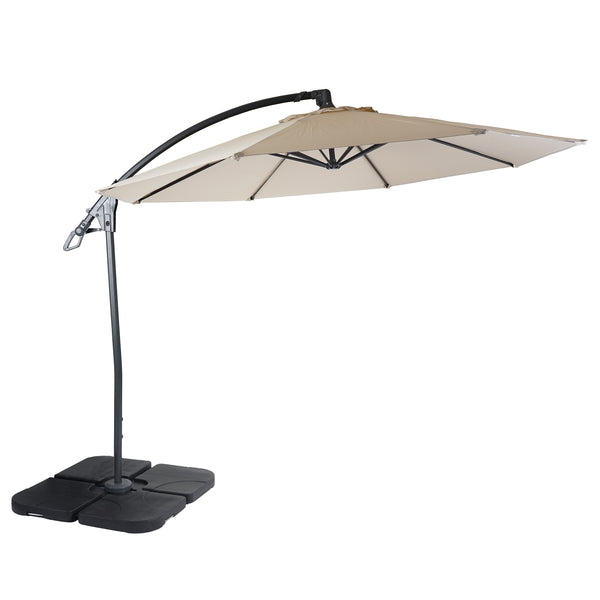 Ersatzbezug Deluxe Ampelschirm Sonnenschirmbezug rund Ø3m creme ohne Flap