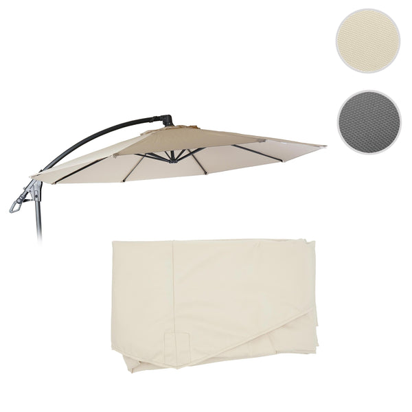 Ersatzbezug Deluxe Ampelschirm Sonnenschirmbezug rund Ø3m creme ohne Flap