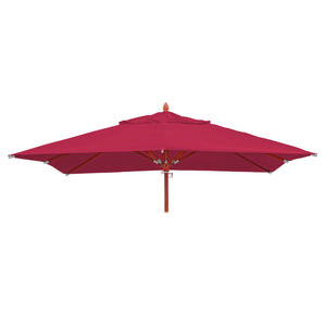 Ersatzbezug Gastronomie Holz-Sonnenschirm Sonnenschirmbezug 4x4m bordeaux