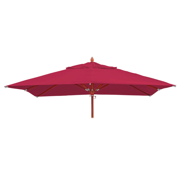 Ersatzbezug Gastronomie Holz-Sonnenschirm Sonnenschirmbezug 4x4m bordeaux