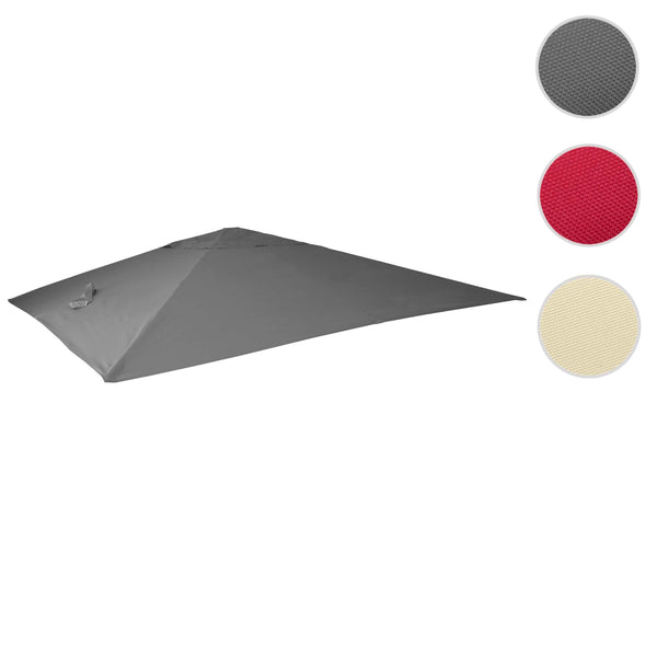 Ersatzbezug Luxus-Ampelschirm Sonnenschirmbezug 3,5x3,5m anthrazit