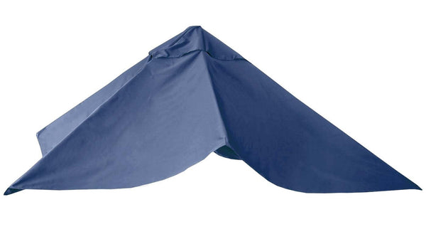Ersatzbezug Luxus-Ampelschirm Sonnenschirmbezug 3x3m blau